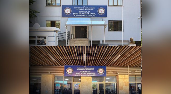 Denizli Emniyetinde İki Merkezin Tabelası Değişiyor